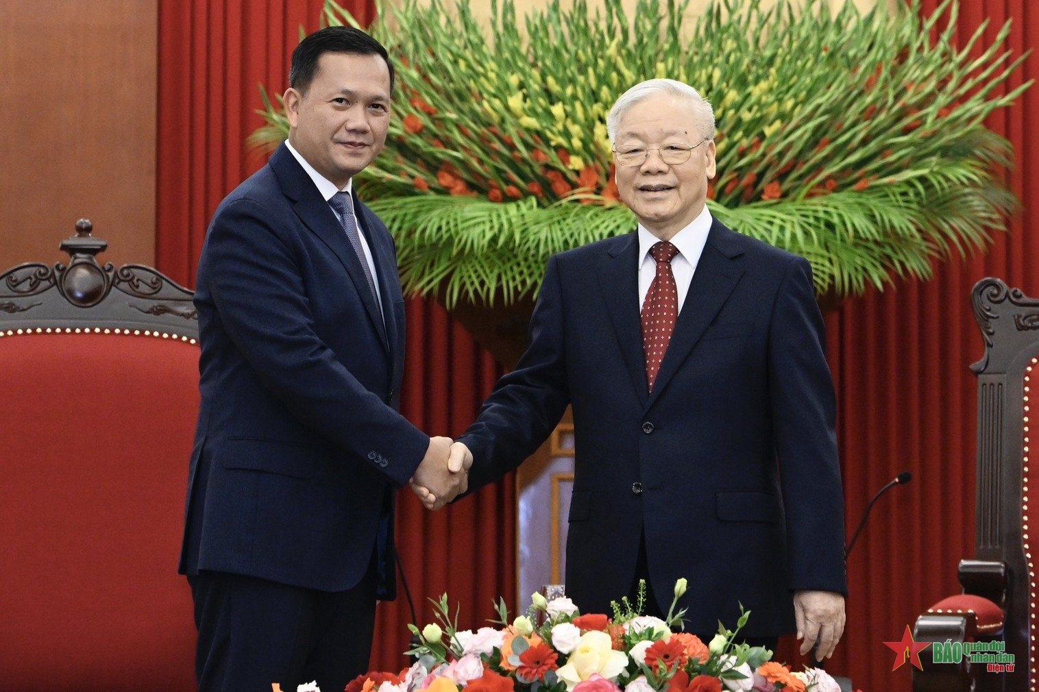 Le Premier ministre cambodgien reçu par leader du PCV