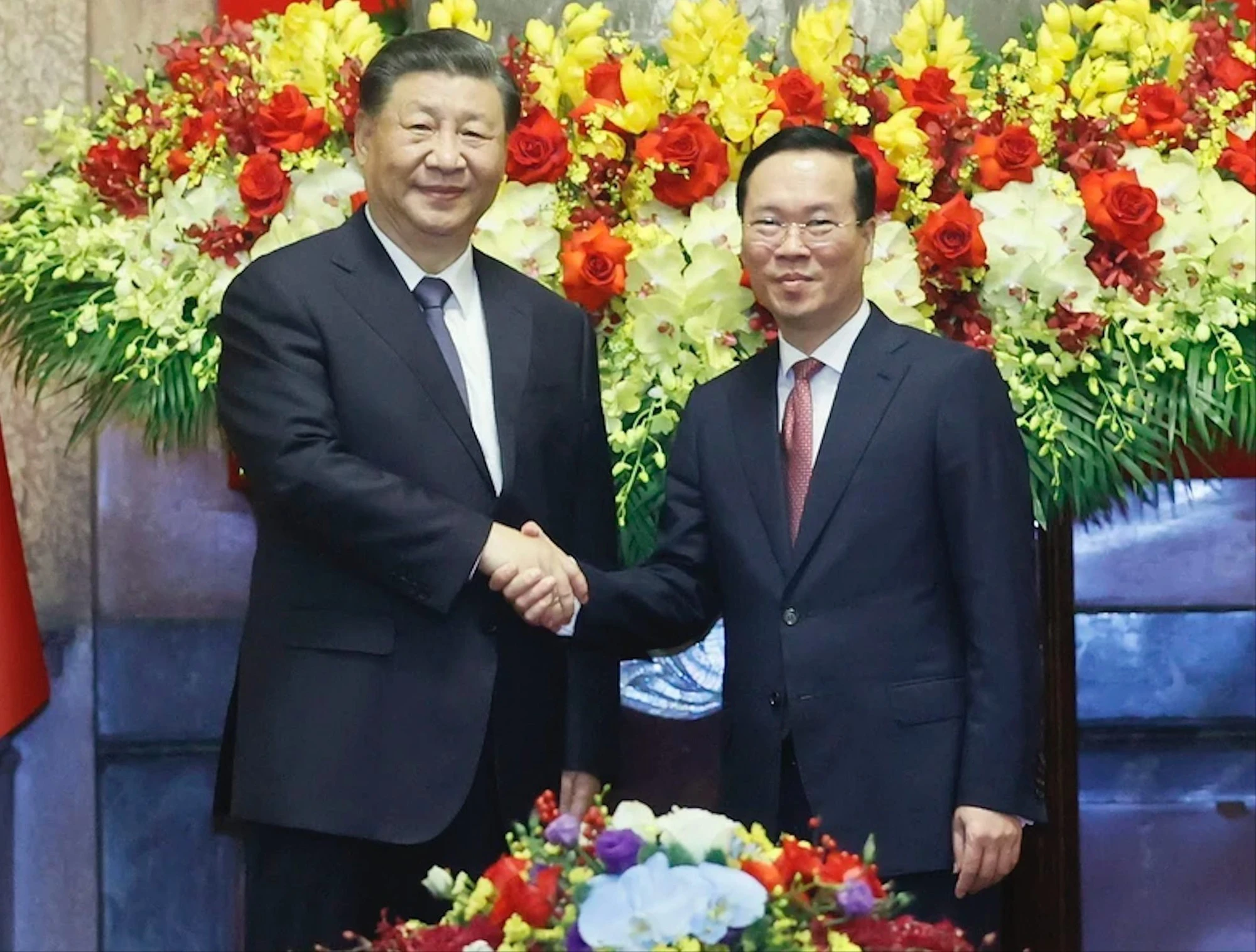Entretien entre le président Vo Van Thuong et le dirigeant chinois Xi Jinping