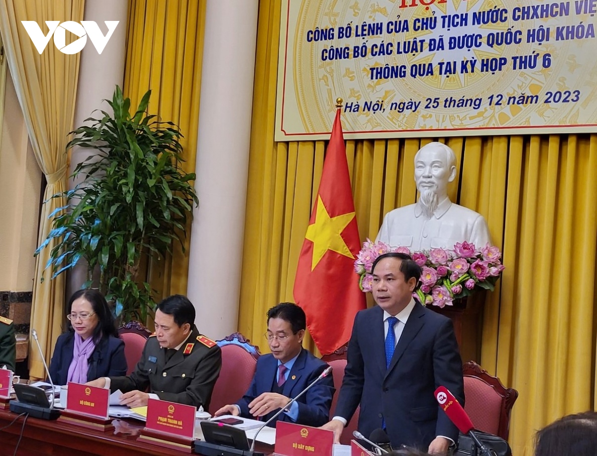Décret du président du Vietnam sur sept lois nouvellement approuvées