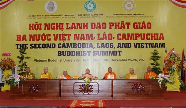 Le deuxième sommet du Bouddhisme Vietnam-Laos-Cambodge débute à Ho Chi Minh-Ville
