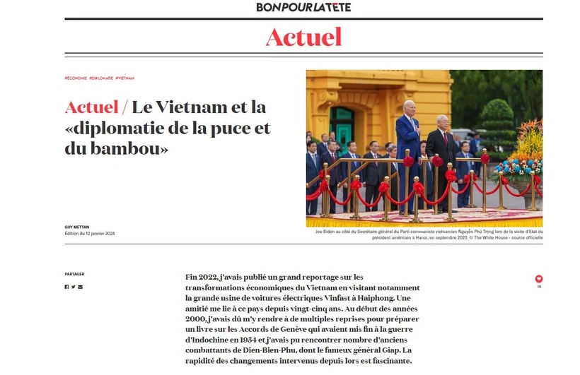 Un journal suisse fait l éloge des réalisations économiques et diplomatiques du Vietnam en 2023