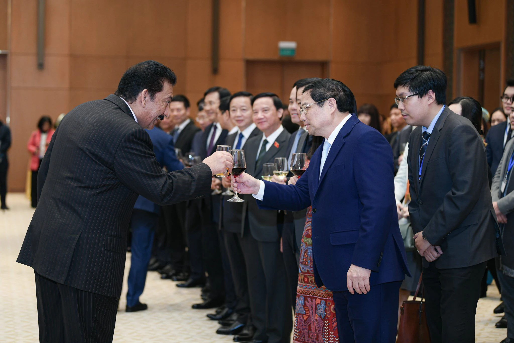 Le Premier ministre Pham Minh Chinh rencontre le corps diplomatique à l occasion du Têt