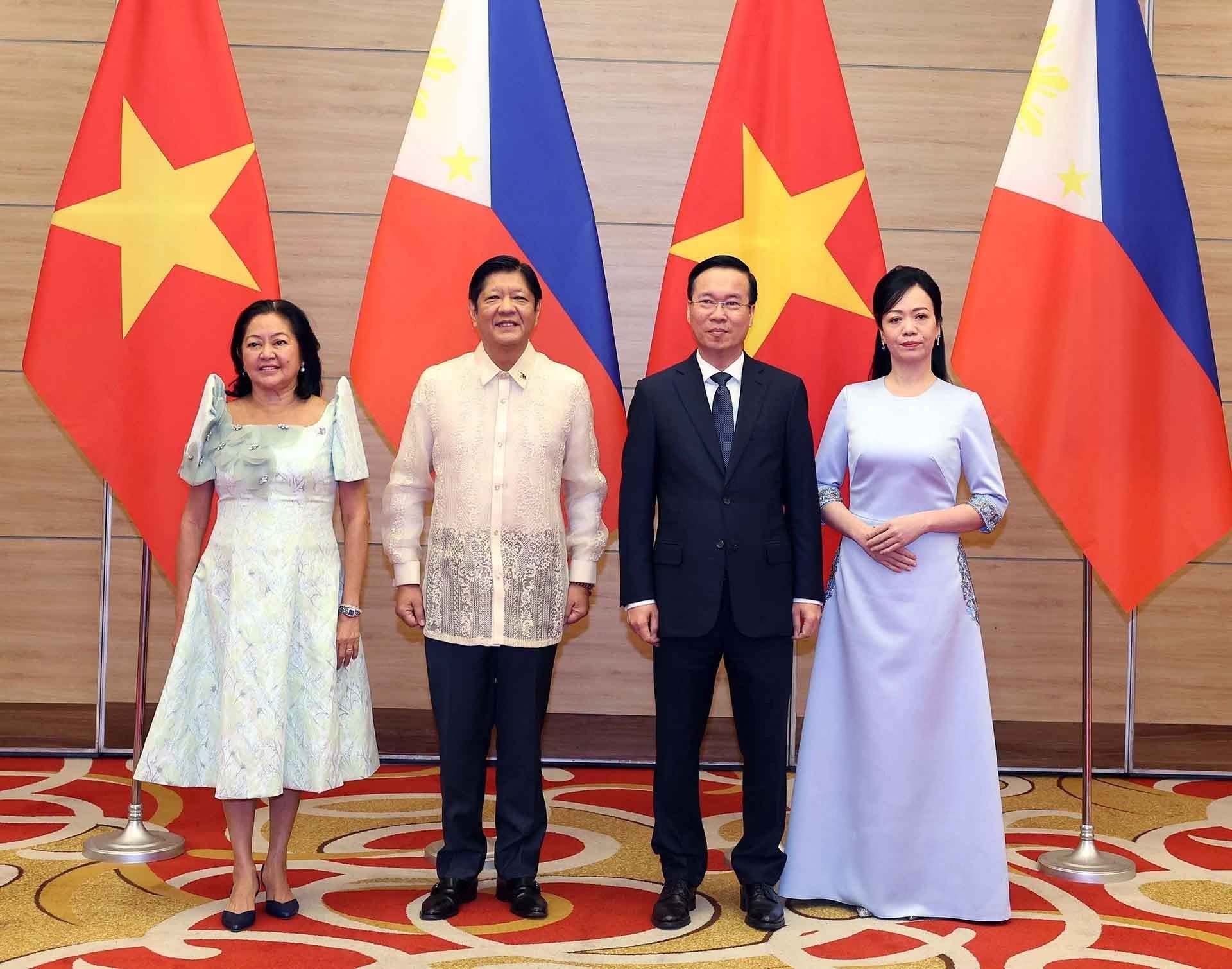 Entretien entre les présidents vietnamien et philippin