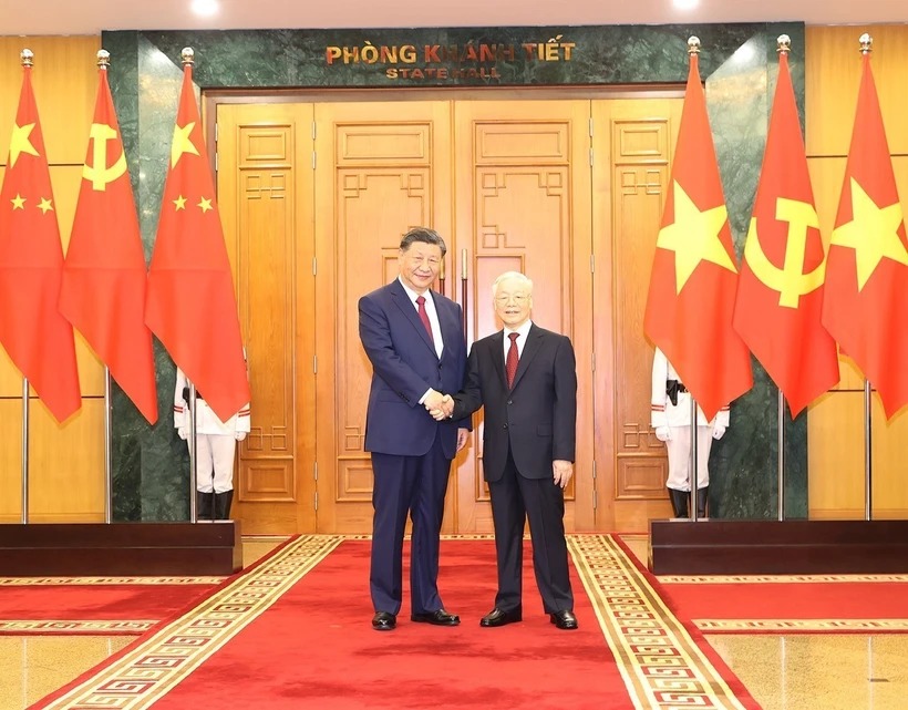 Nguyen Phu Trong et Xi Jinping échangent des lettres de félicitations à l’occasion du Têt du Dragon