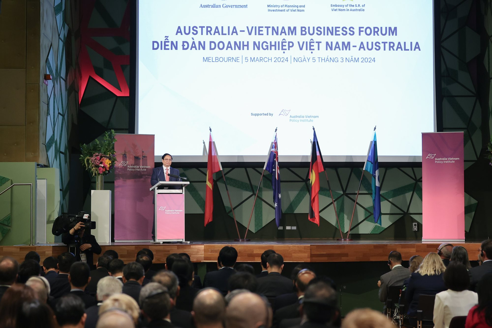Le Premier ministre Pham Minh Chinh appelle les entreprises australiennes à venir investir au Vietnam