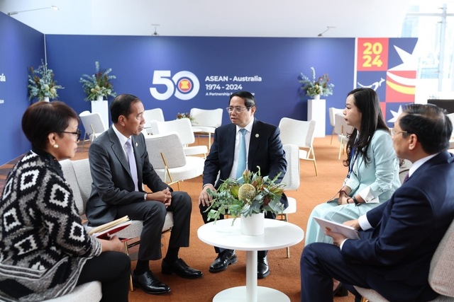 Sommet spécial ASEAN-Australie Le PM Pham Minh Chinh rencontre des dirigeants d’autres pays