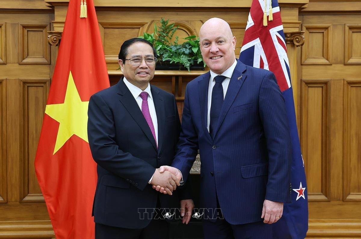 Entretien entre les Premiers ministres vietnamien et néo-zélandais