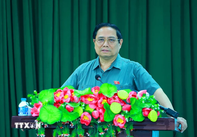 Le Premier ministre Pham Minh Chinh rencontre des électeurs à Can Tho