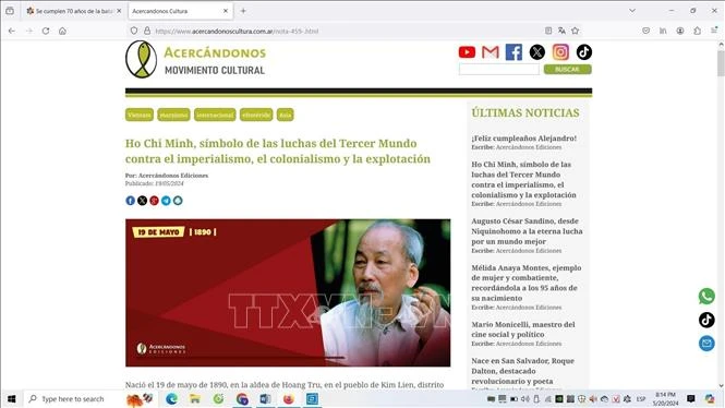 Un site argentin loue le Président Hô Chi Minh