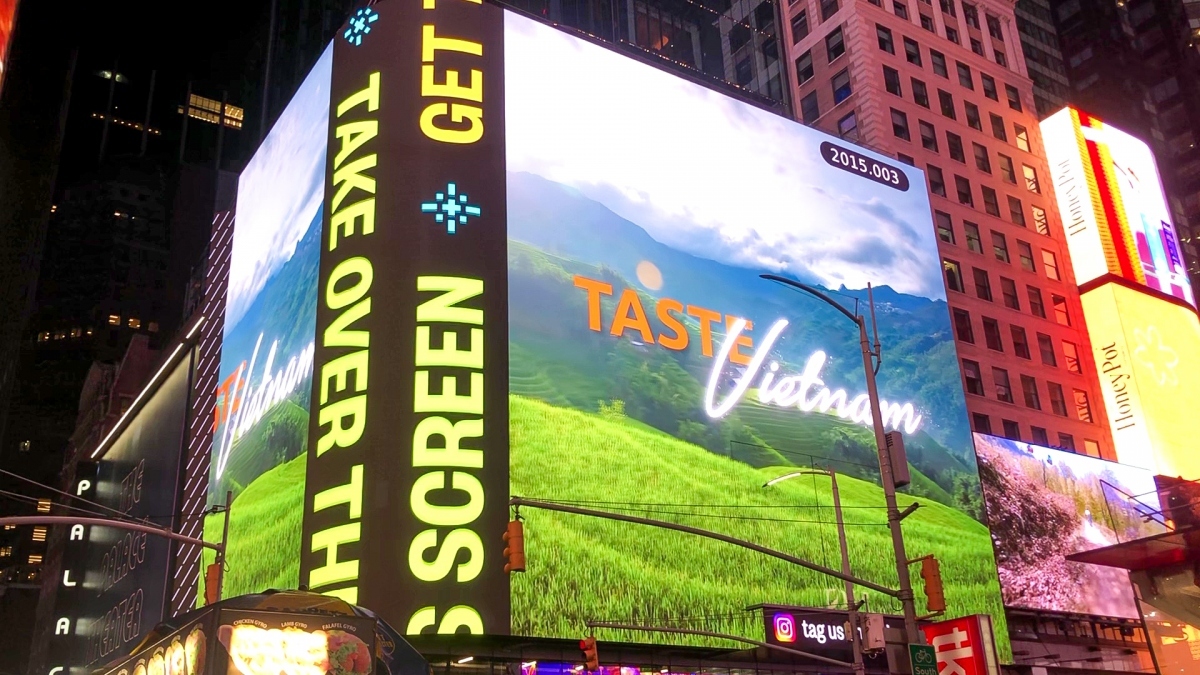 Le meilleur du tourisme vietnamien présenté à Times Square aux États-Unis