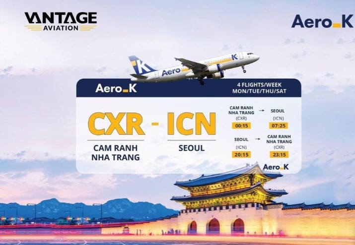 Aero-K lancera une ligne directe entre Séoul et Khanh Hoa fin juin