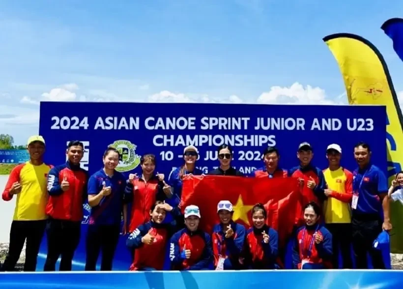 Le Vietnam connaît un gros succès aux Championnats d Asie de Canoë Sprint junior et U23