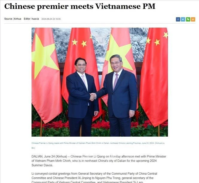 Les médias chinois couvrent le voyage d affaires du Premier ministre Pham Minh Chinh en Chine