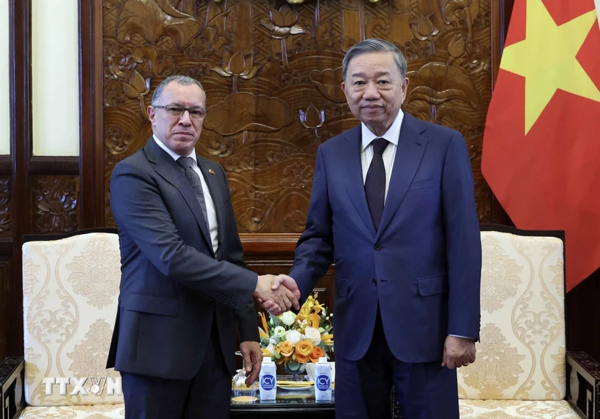 Le président Tô Lâm reçoit les ambassadeurs sortants de Colombie et du Panama