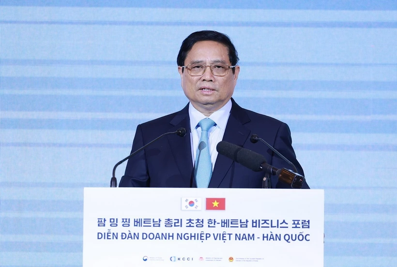 Le Premier ministre Pham Minh Chinh au Forum d affaires Vietnam-République de Corée