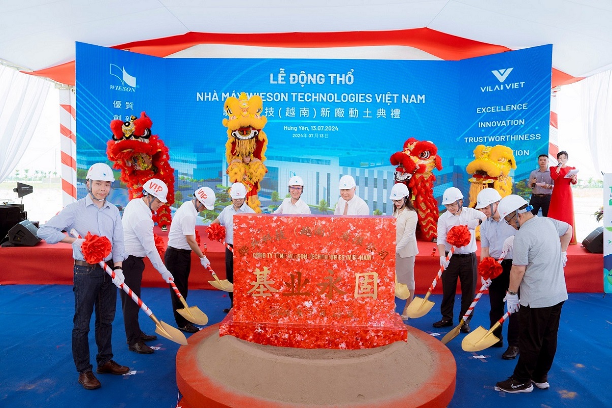 Électronique mise en chantier d’une usine de 16,5 millions de dollars à Hung Yen