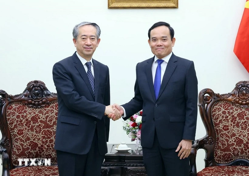 Le vice-Premier ministre Tran Luu Quang reçoit l ambassadeur de Chine au Vietnam