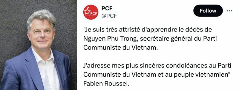 Le chef du Parti communiste français partage ses estimations sur le leader du PCV