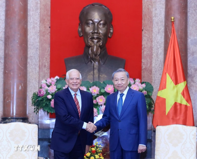 Le président Tô Lâm reçoit le vice-président de la Commission européenne Josep Borrell Fontelles