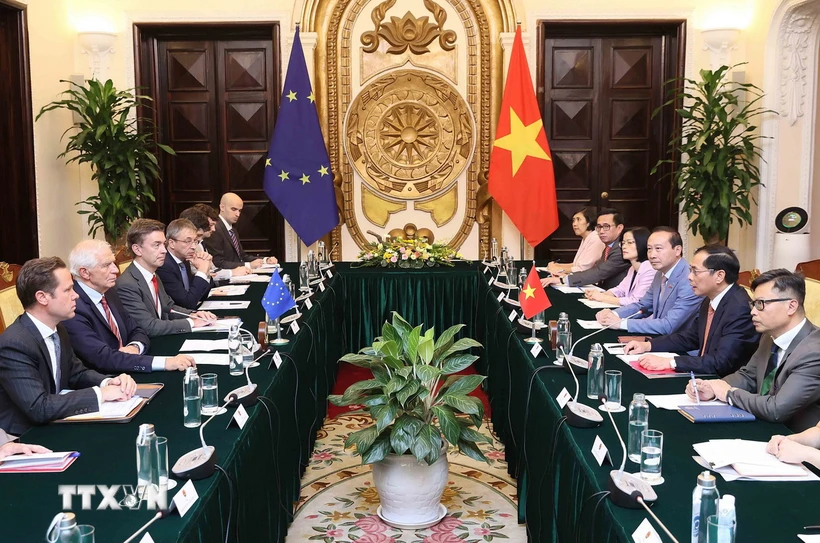 Vietnam-UE entretien Bui Thanh Son - Josep Borrell Fontelles