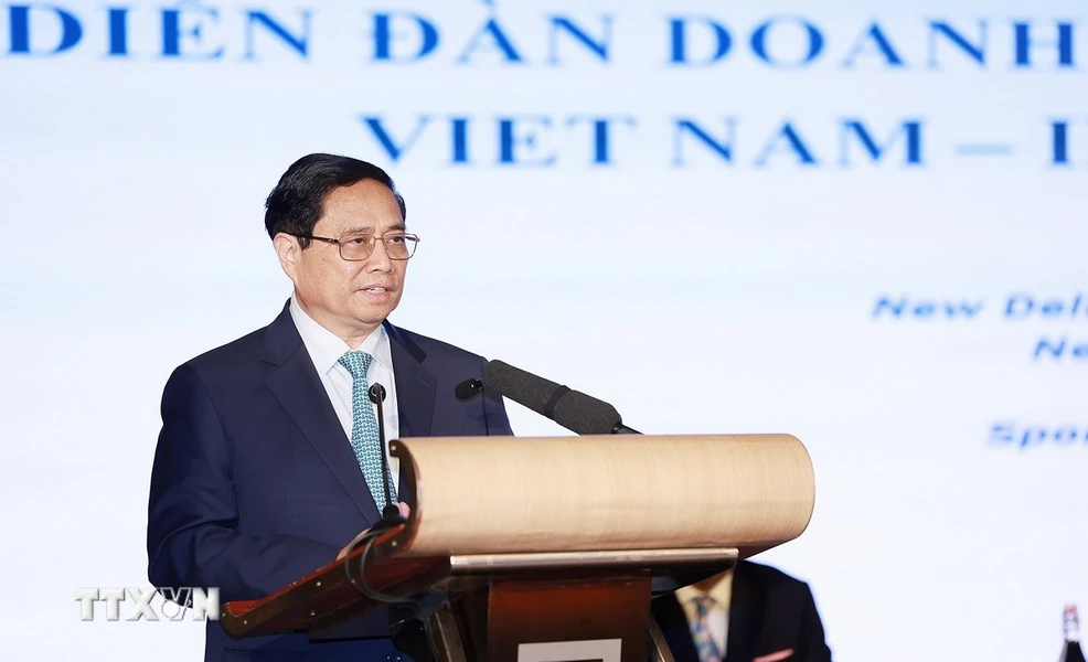 Le Premier ministre Pham Minh Chinh participe à un Forum d’affaires Vietnam-Inde