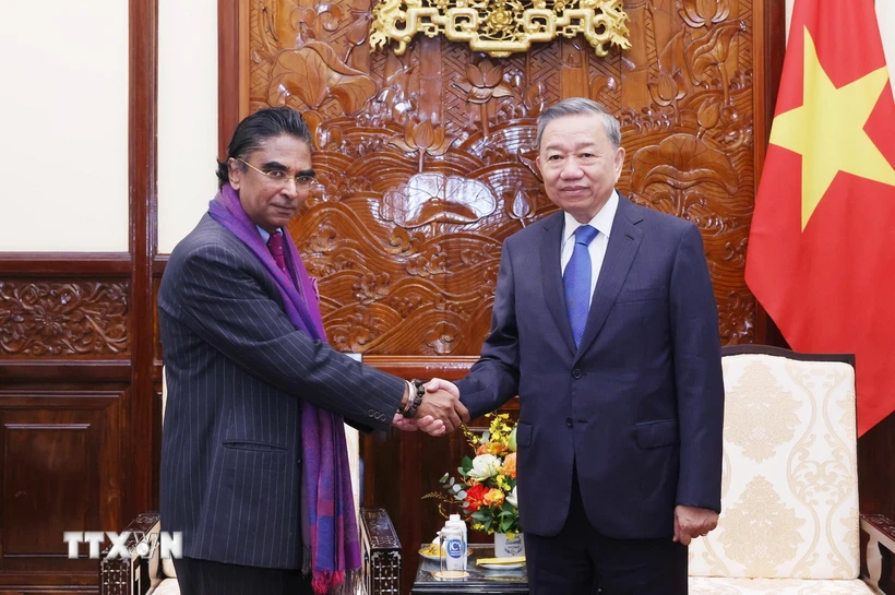 Le secrétaire général et président Tô Lâm reçoit l’ambassadeur du Sri Lanka