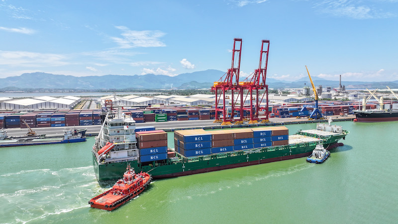 Le port de Chu Lai renforce sa connexion avec les ports maritimes de l ASEAN, d Inde et de Chine