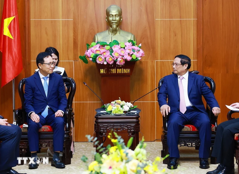Bac Ninh Le Premier ministre Pham Minh Chinh rencontre de grands investisseurs