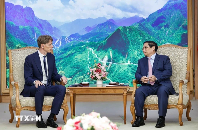 Le Premier ministre reçoit le président du groupe danois A P Moller Holding