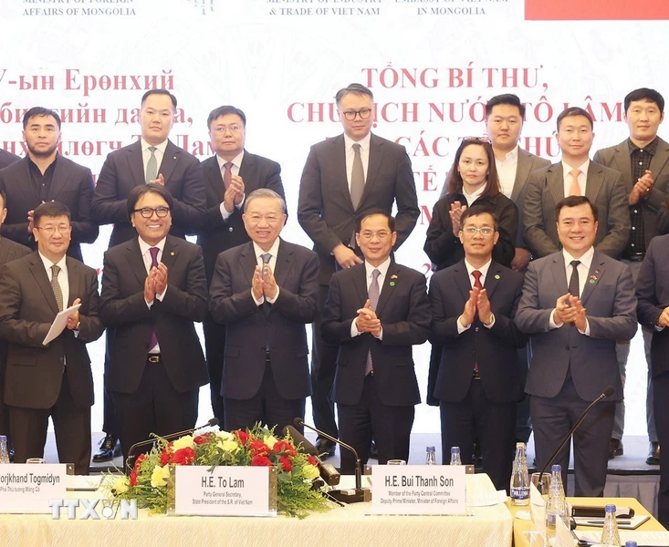 Le plus haut dirigeant vietnamien reçoit des représentants d organisations économiques mongoles