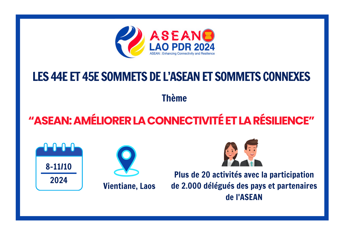 [Infographic] Les 44e et 45e Sommets de l ASEAN et Sommets connexes
