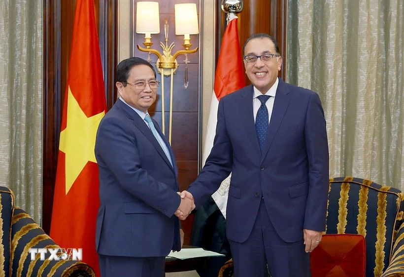 Le Premier ministre Pham Minh Chinh rencontre son homologue égyptien à Riyadh