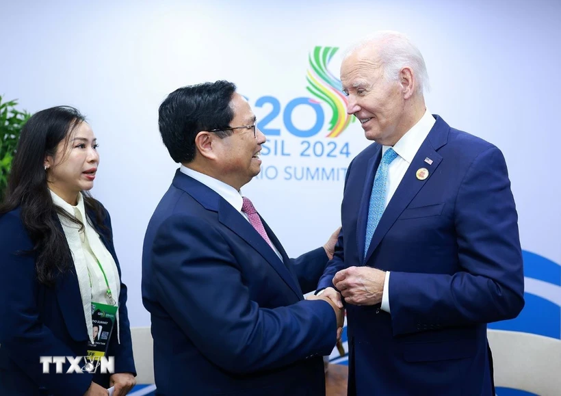 Le PM Pham Minh Chinh rencontre les dirigeants du monde au sommet du G20