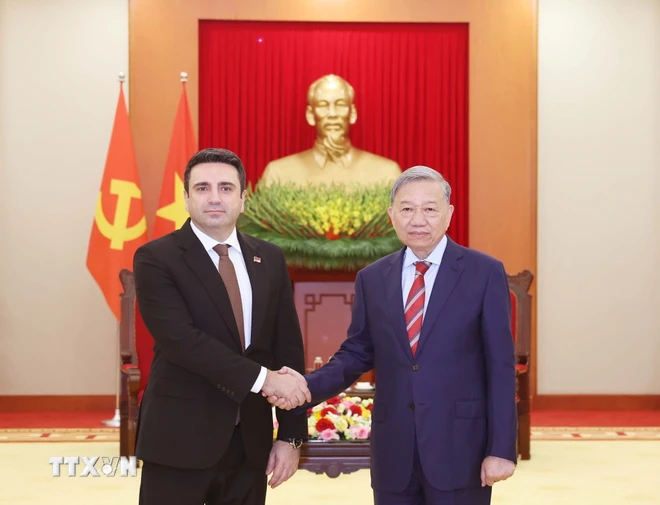 Le secrétaire général du PCV reçoit le président de l Assemblée nationale d Arménie