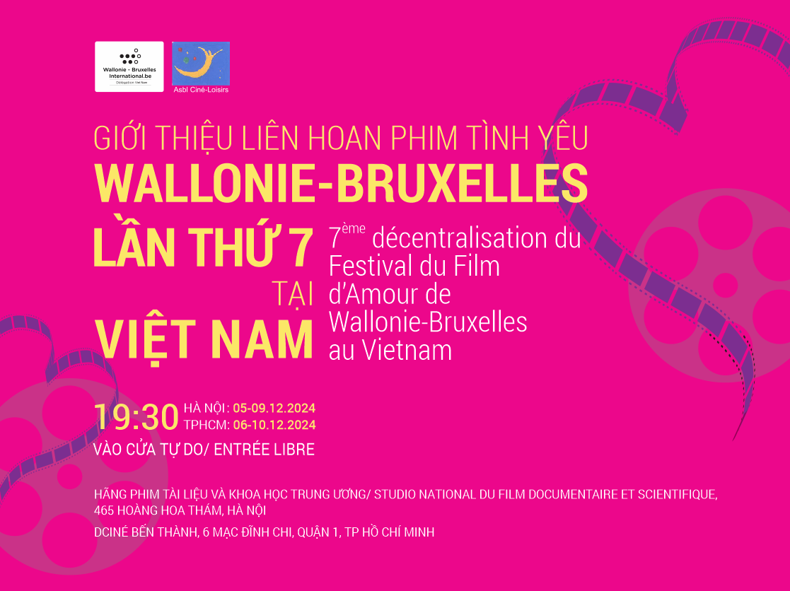 Projection de cinq films au Festival du film d’amour de Wallonie-Bruxelles au Vietnam