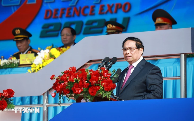 Le Premier ministre à l ouverture de l’Exposition internationale de la Défense du Vietnam 2024