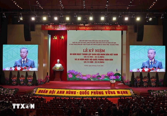 Le secrétaire général du Parti à la célébration des 80 ans de l’Armée populaire du Vietnam