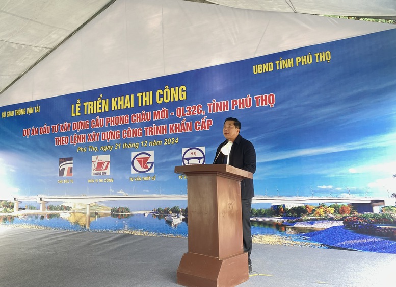 Mise en chantier du nouveau pont de Phong Chau à Phu Tho