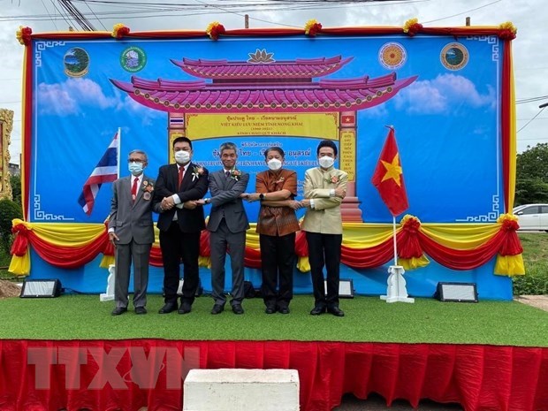 泰国越侨纪念路上的越南牌楼正式动工兴建