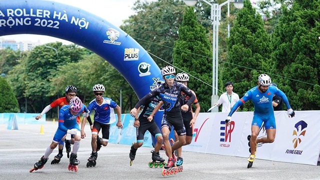 轮滑赛首次在越南举行