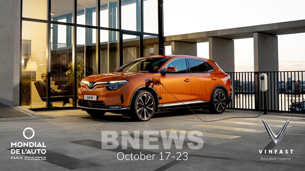 VinFast 将在2022法国巴黎汽车展览会上展示4款高端电动SUV车型