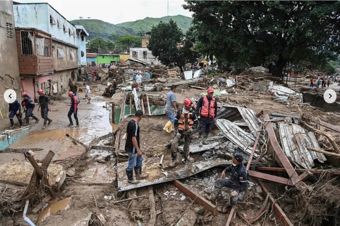 委内瑞拉中部山体滑坡造成至少22人死亡