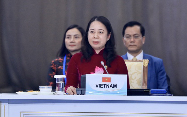 国家副主席武氏映春在亚信第六次峰会全体会上发表重要讲话