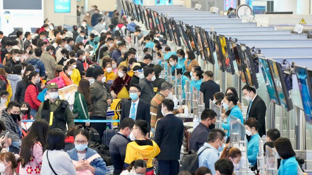 越南航空局：2022 年越南航空客运量或达 1 亿人次