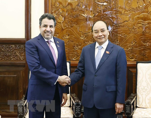 国家主席阮春福会见前来拜别的阿联酋驻越南大使
