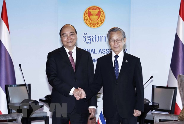 越南国家主席阮春福会见泰国国会主席川•立派