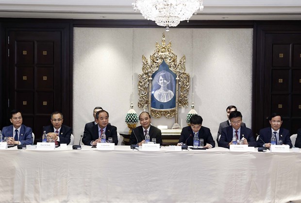 越南国家主席阮春福出席与美国-APEC商业联盟的高层座谈会