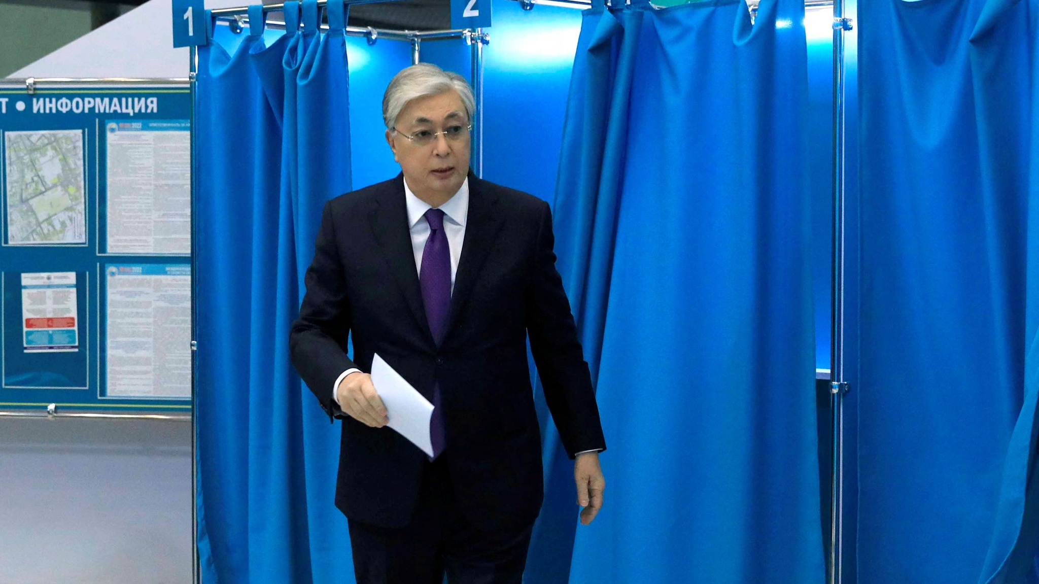 初步计票结果显示托卡耶夫在哈萨克斯坦总统选举中获胜