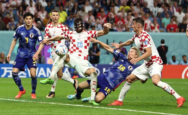 2022年卡塔尔世界杯1 8决赛：克罗地亚队点球大战以3比1击败日本队