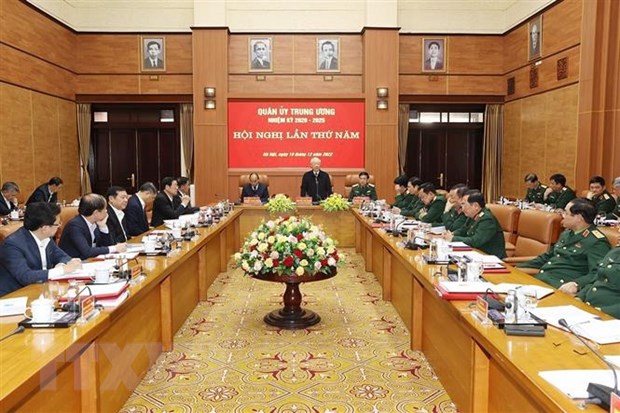 越共中央总书记阮富仲主持召开越共中央军委第五次会议